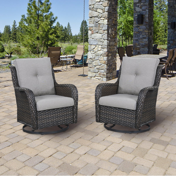 Rattan swivel store chair outdoor